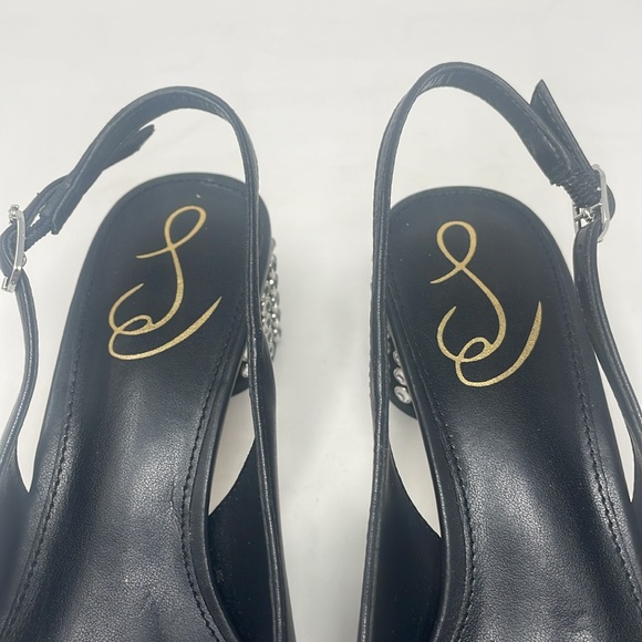SAM EDELMAN Women's Terra Gem Slingback Snip-Toe Pumps size 6.5 - Picture 7 of 7